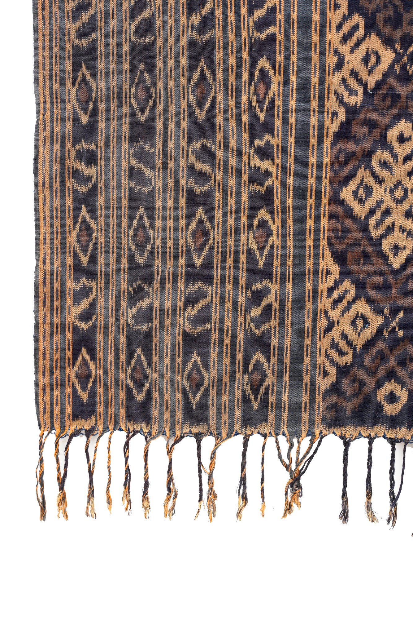 Vintage Indonesian Ikat Textile 6'8" x 5'6"