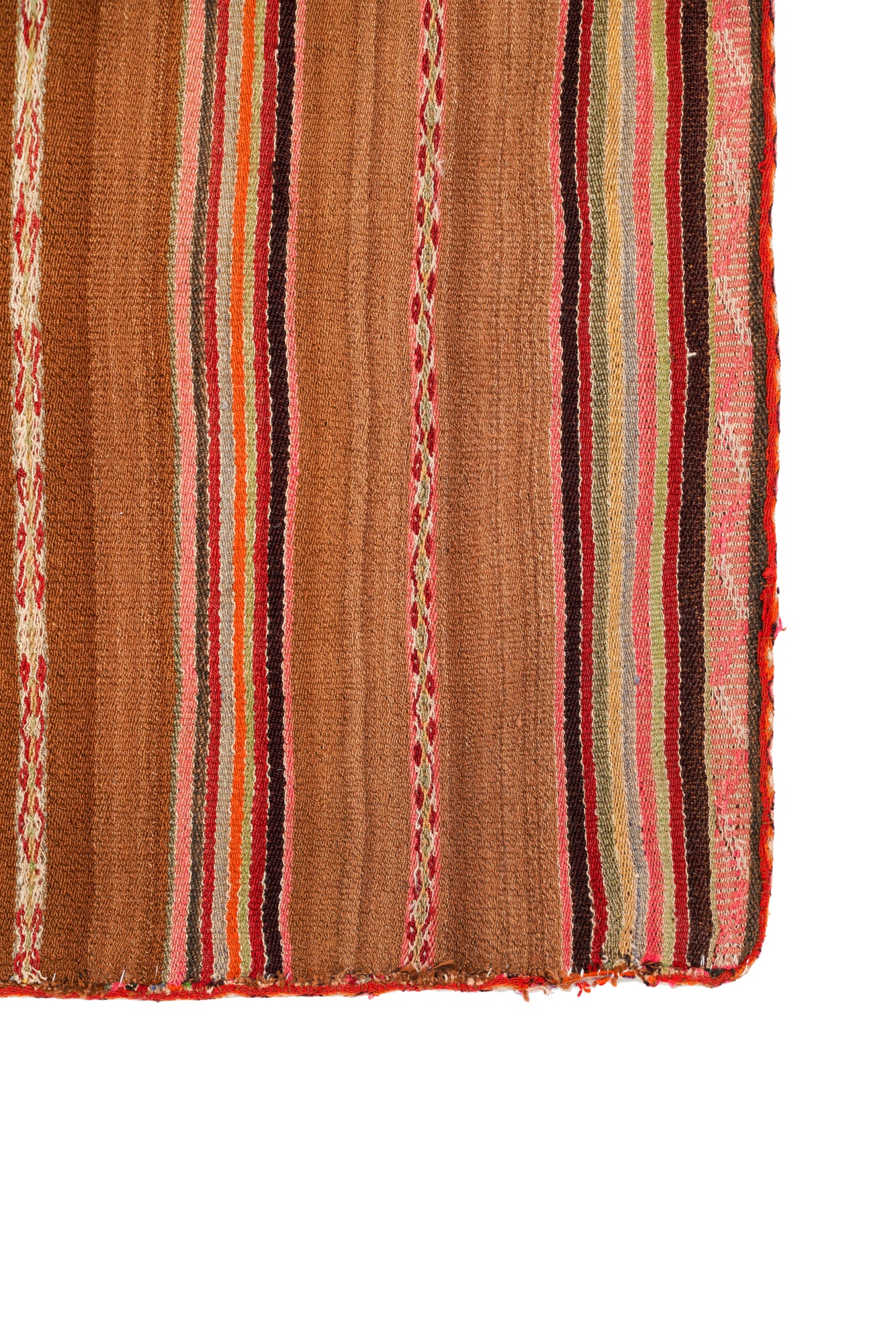 Vintage Bolivian Aguayo kilim 4'2" x 3'9"