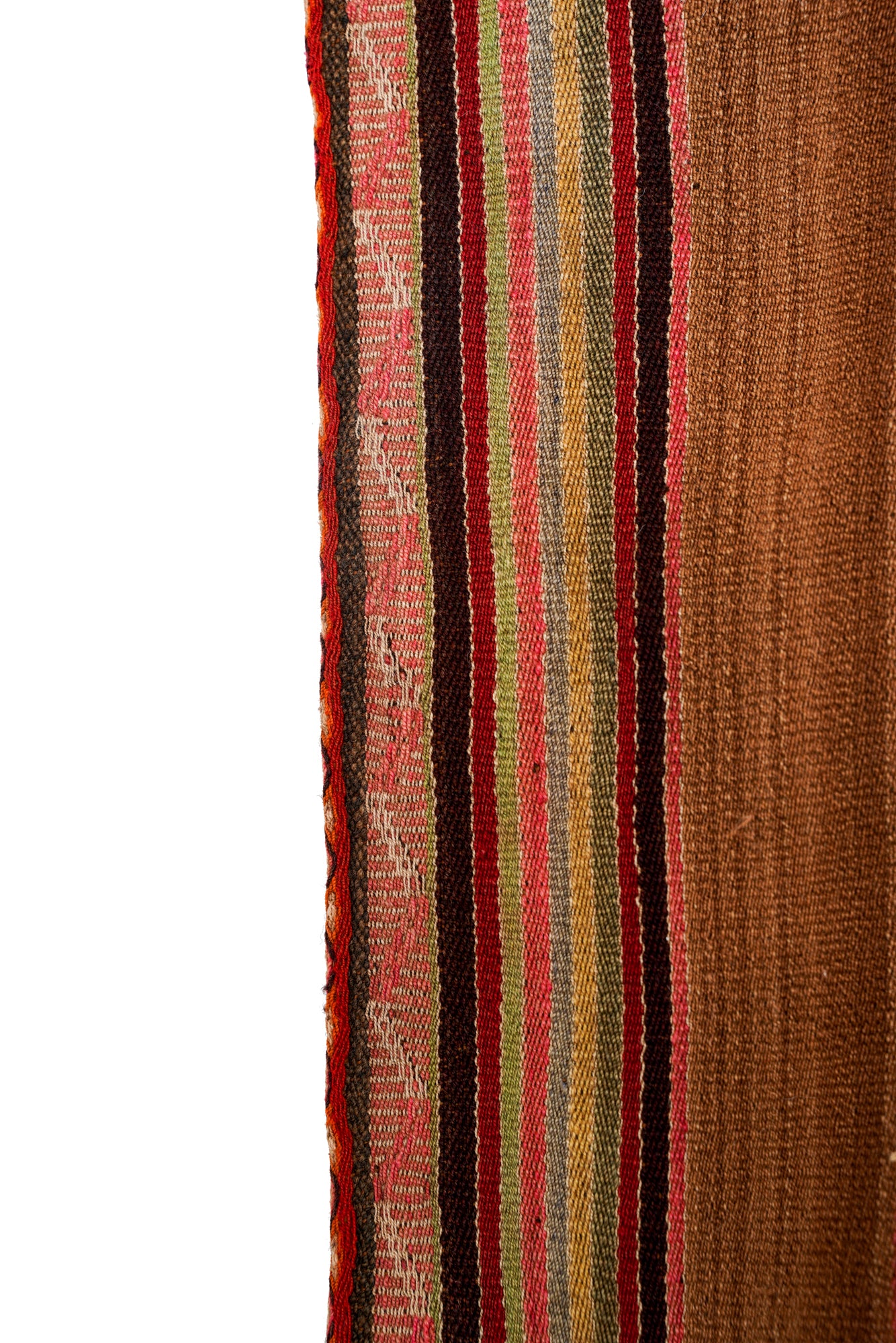 Vintage Bolivian Aguayo kilim 4'2" x 3'9"