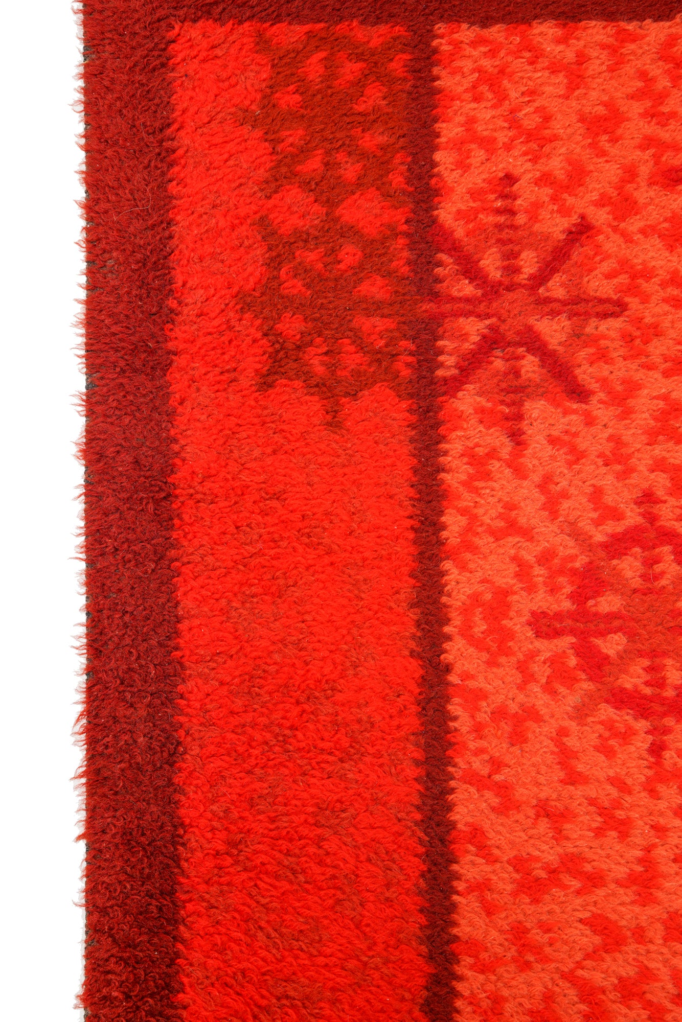 Vintage Scandinavian Rya Rug 5'2" x 3'