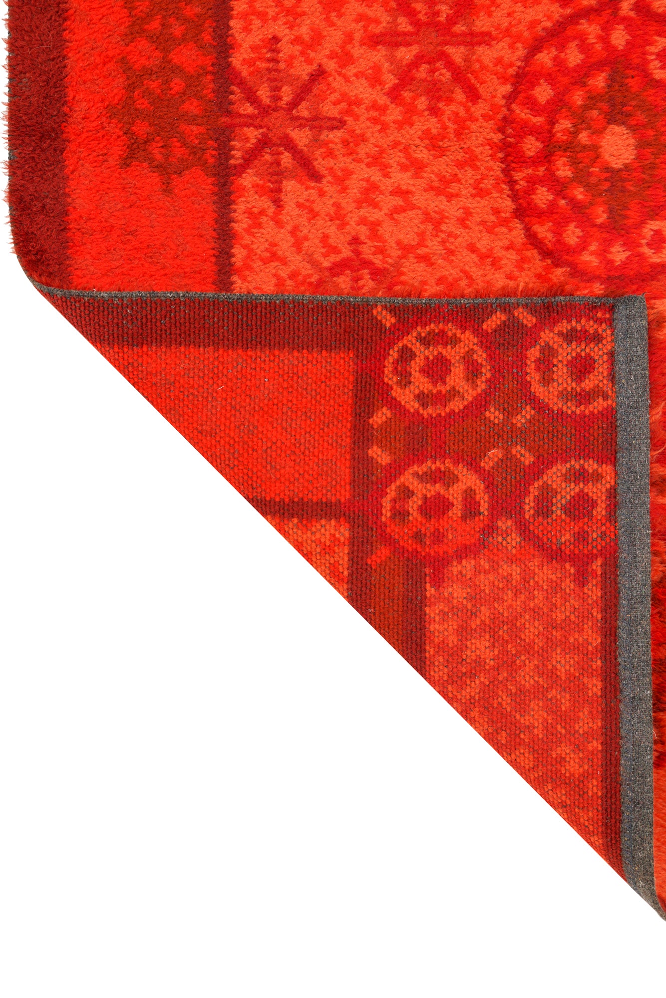 Vintage Scandinavian Rya Rug 5'2" x 3'