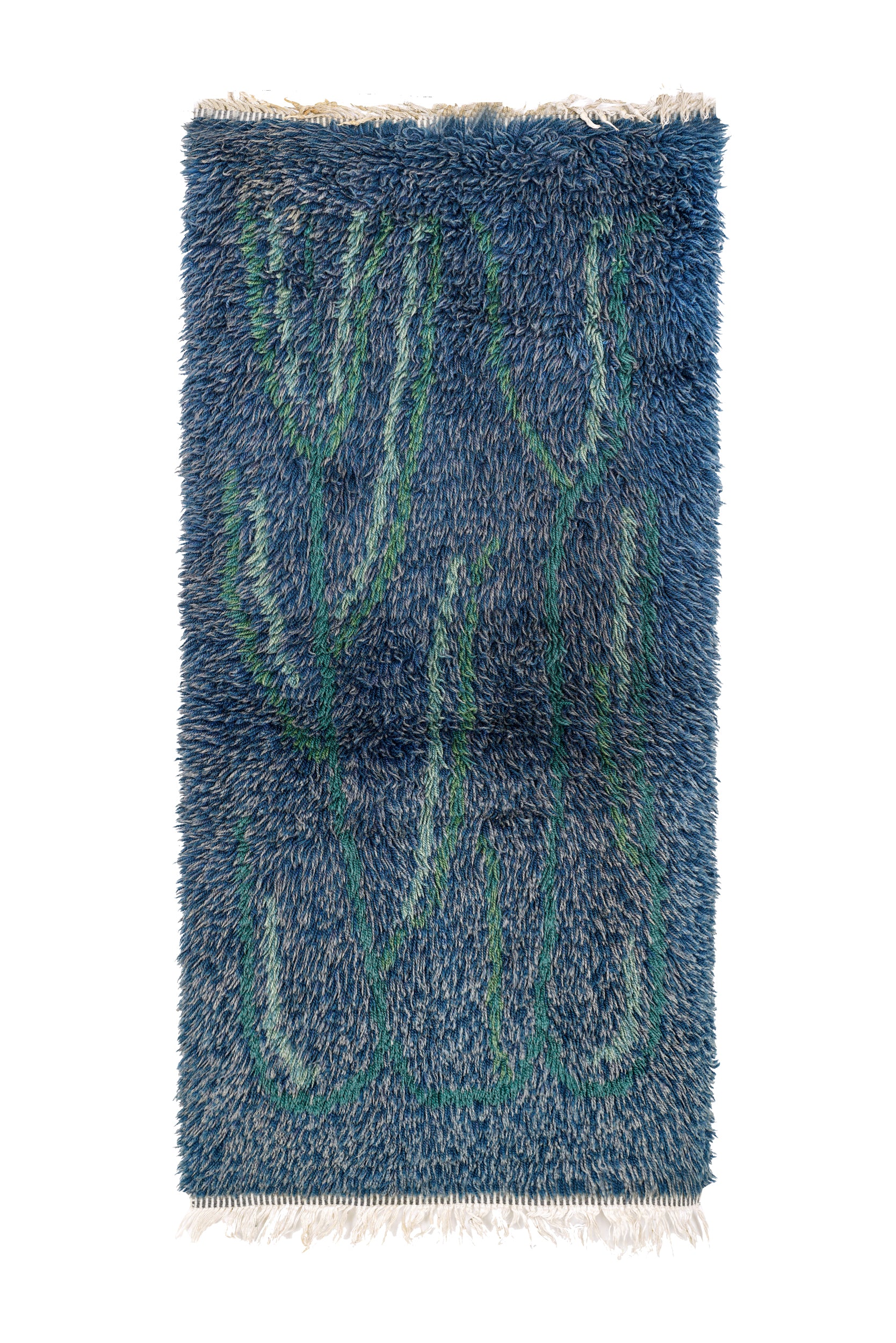 Vintage Scandinavian Rya Rug 4'7" x 2'5"