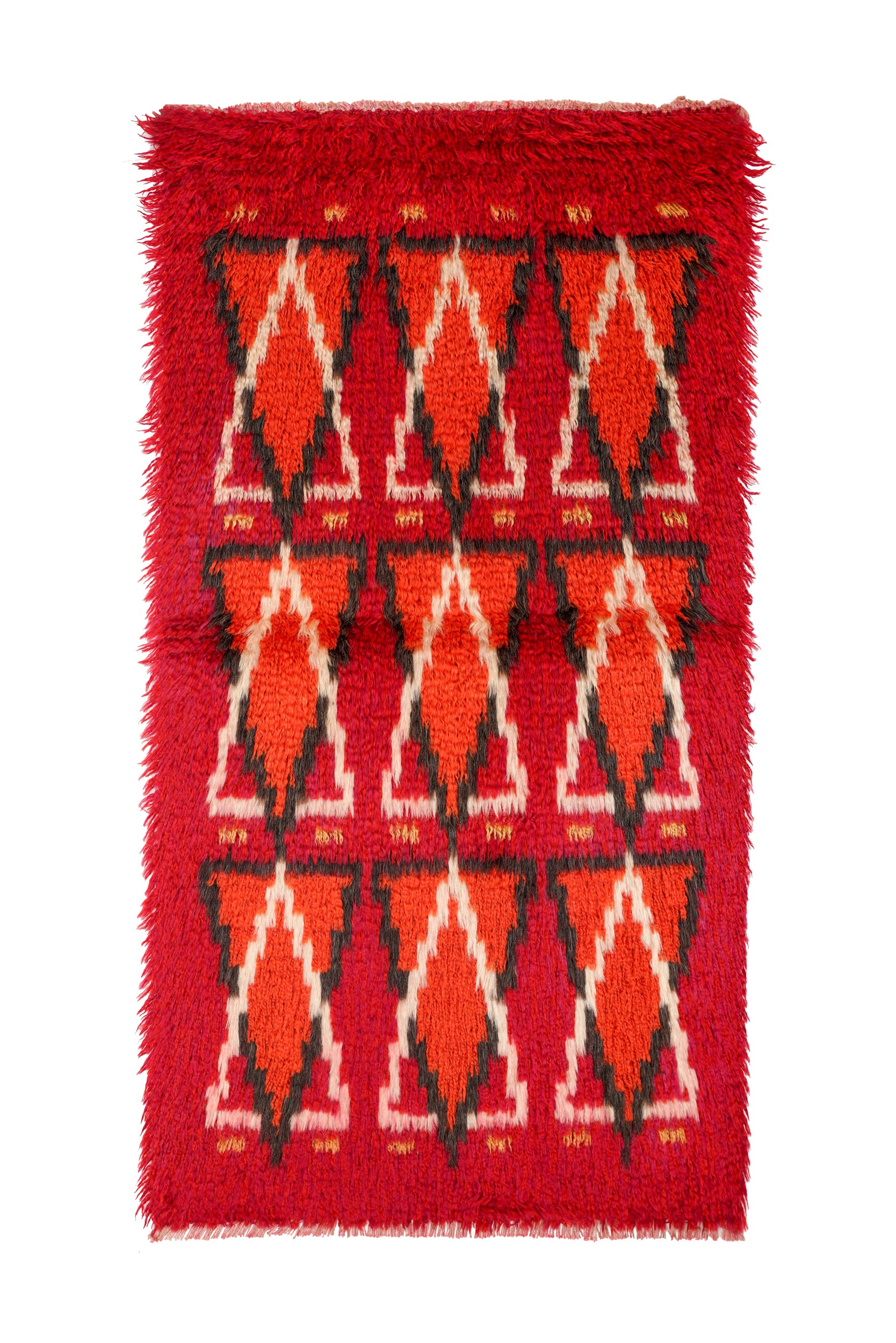 Vintage Scandinavian Rya Rug 3' x 2'