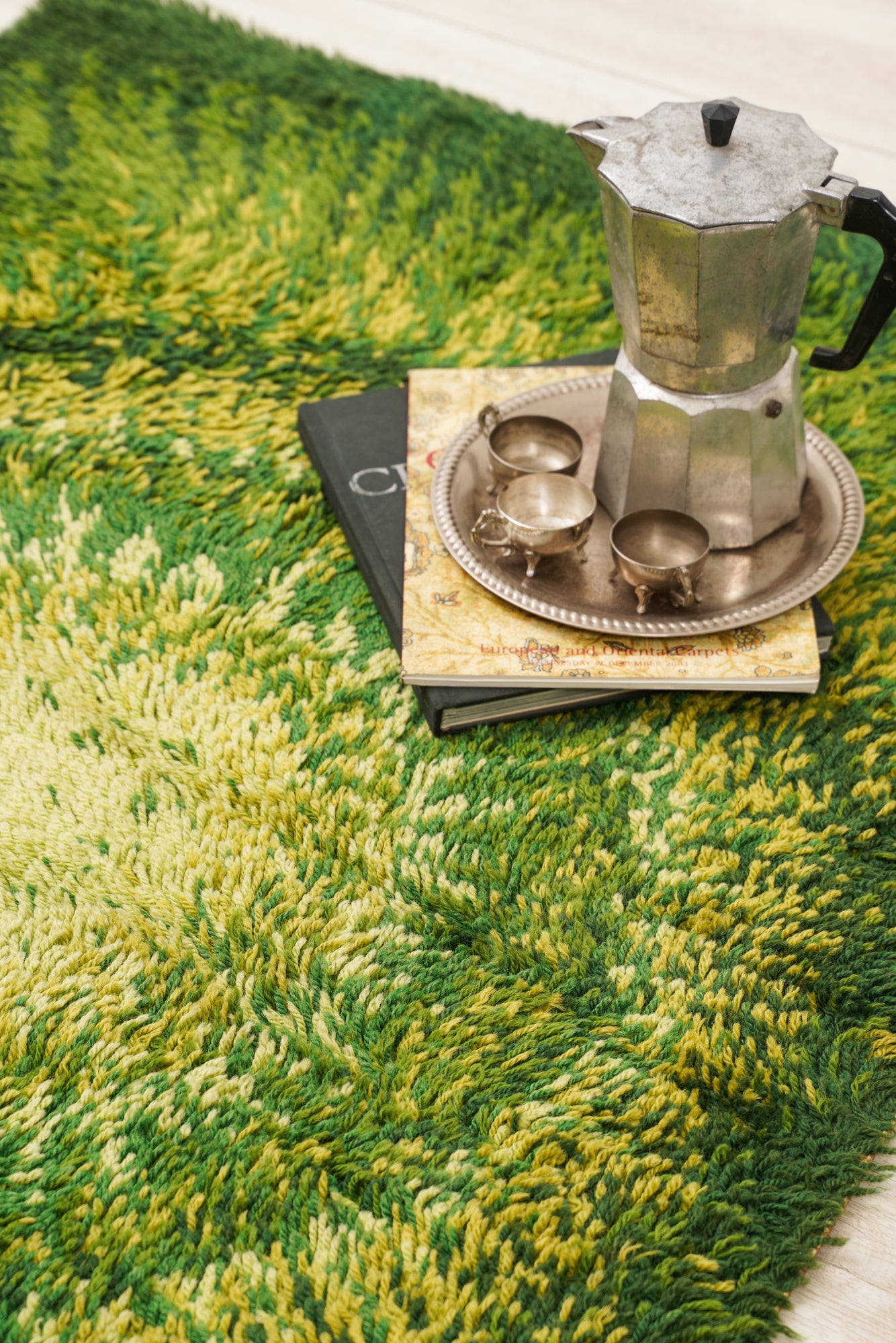 Vintage Scandinavian Rya Rug 4'8" x 3'