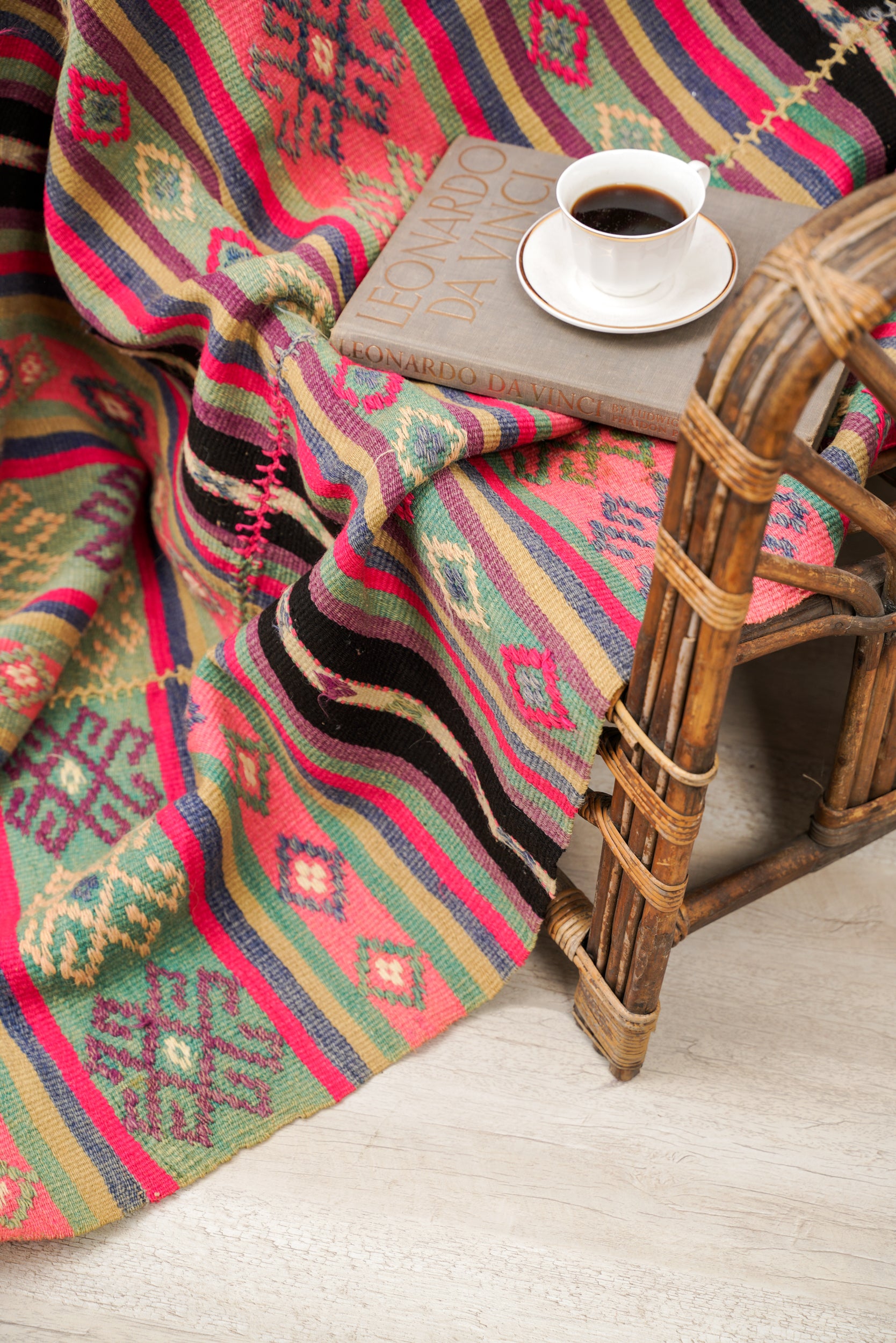 Vintage Turkish Tribal Kilim 7'6" x 4'6"