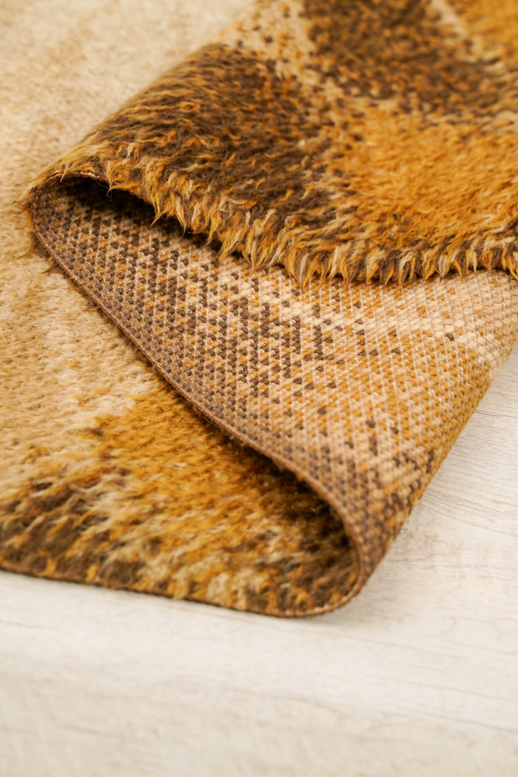 Vintage Scandinavian Rya Rug 5'10" x 4'