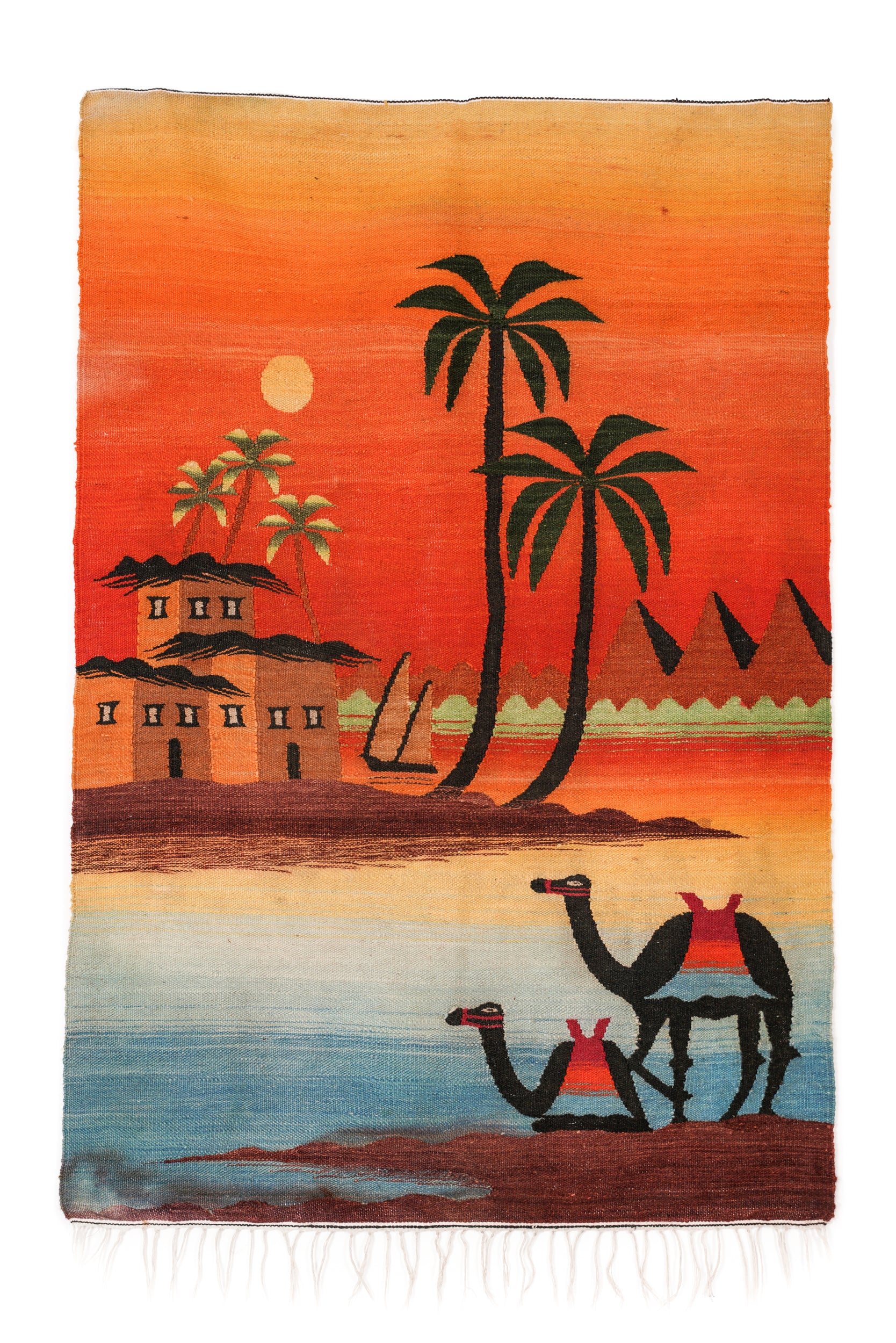 Vintage Egyptian Tapestry 5' x 3'4"