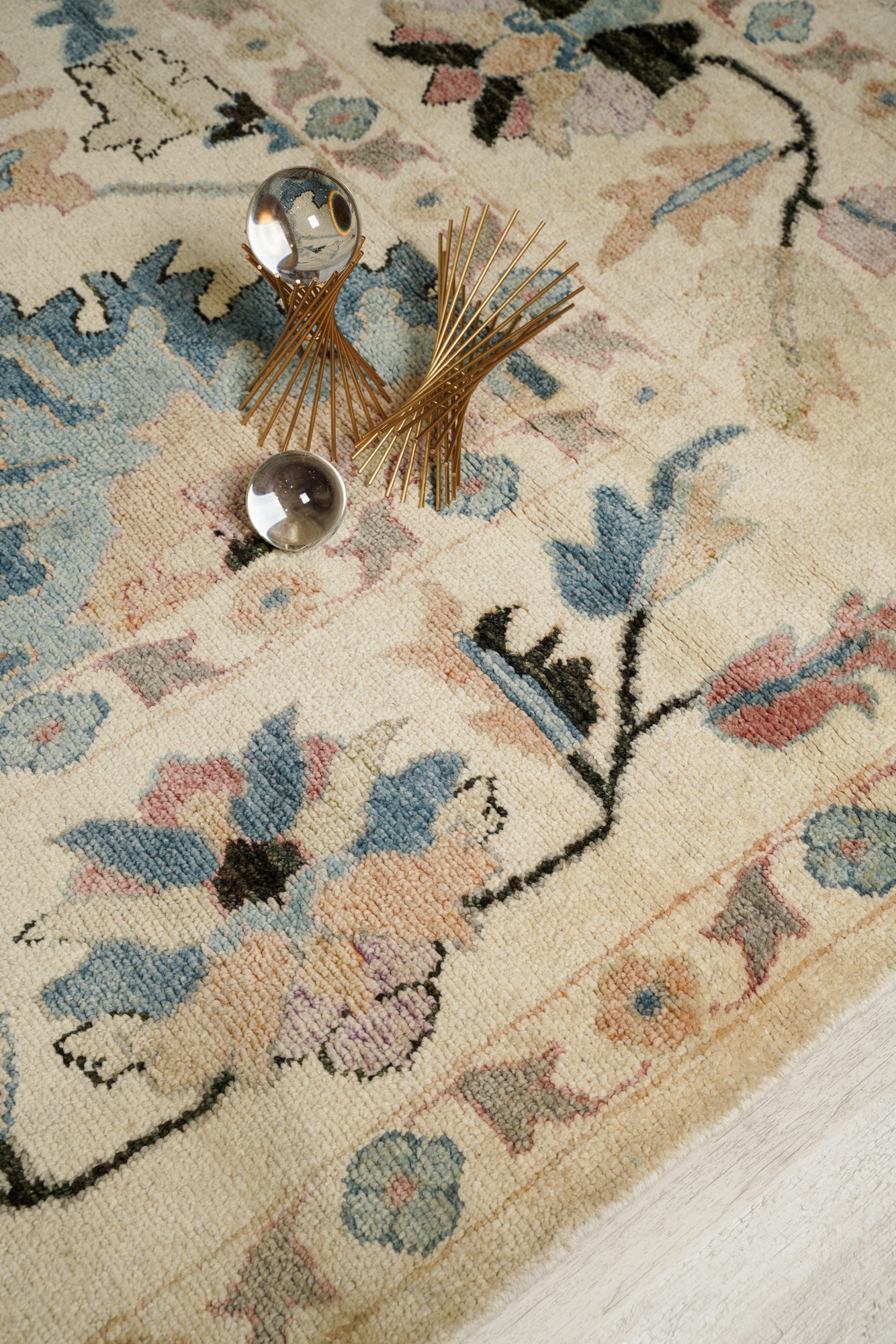 Modern Oushak Rug 14'9" x 9'8"
