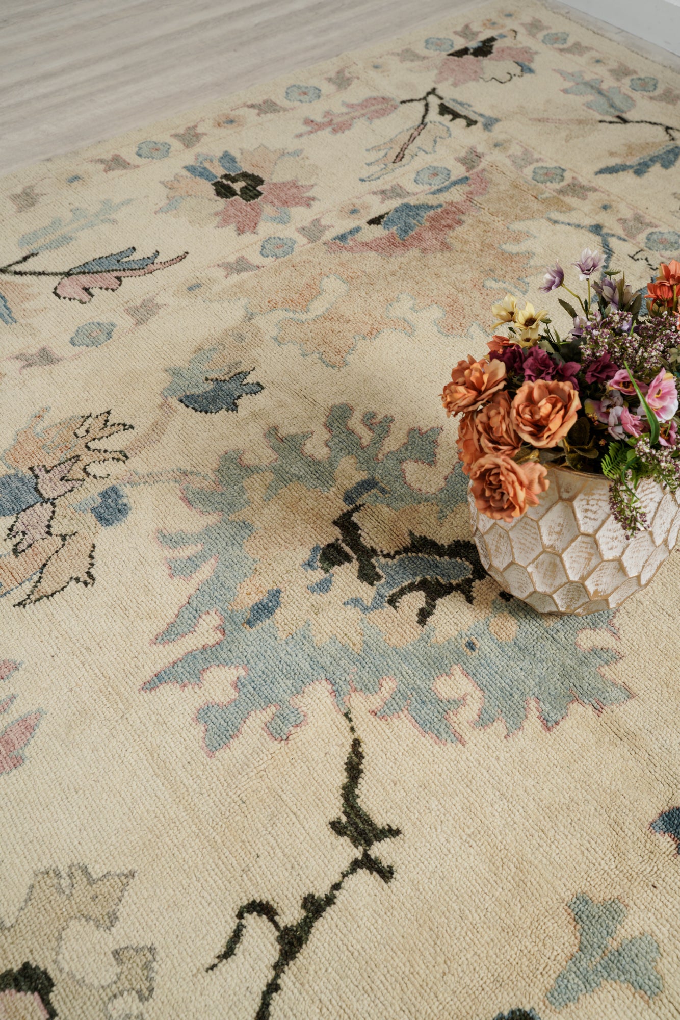 Modern Oushak Rug 14'9" x 9'8"