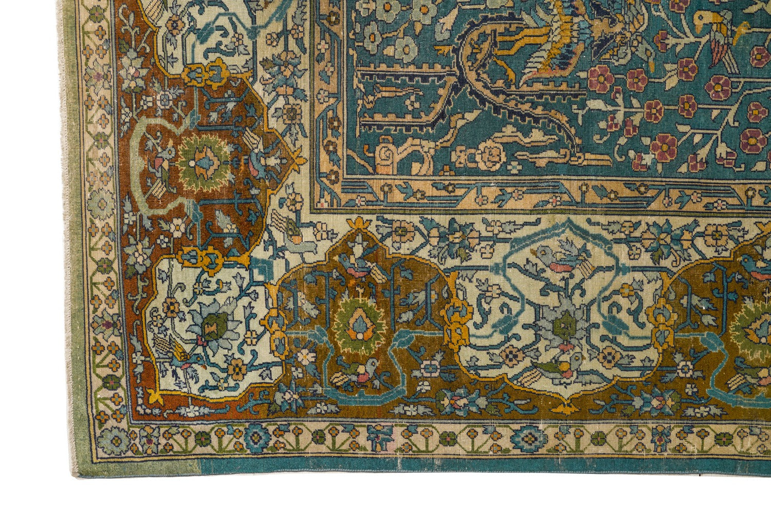 Antique Indian Agra Rug 19'6" x 12'1"