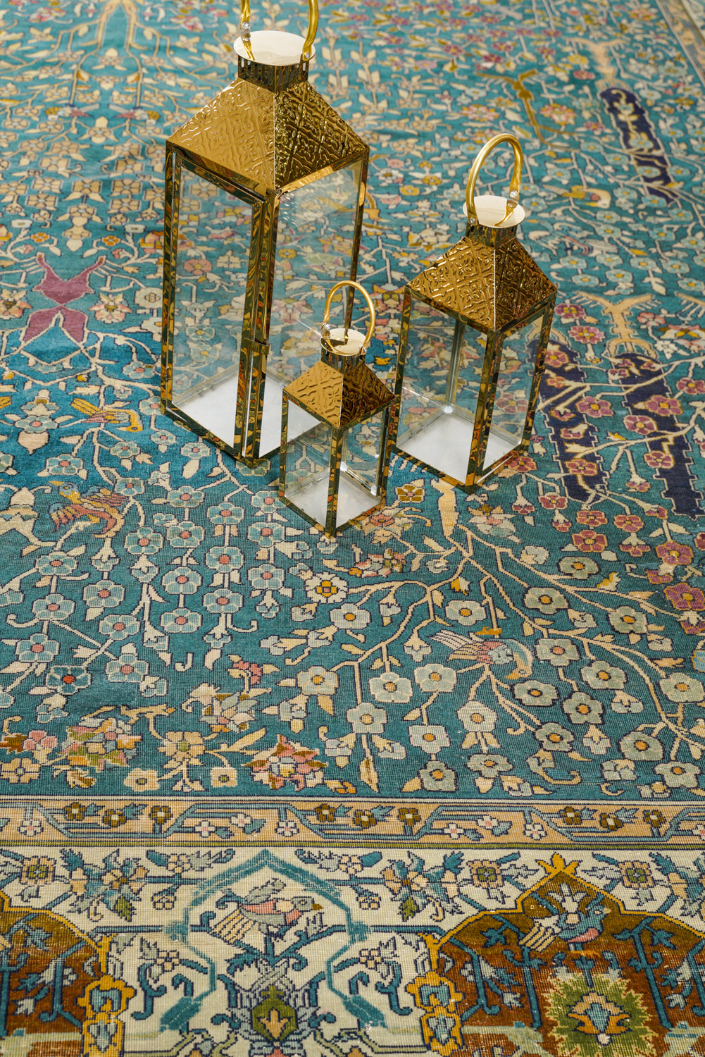 Antique Indian Agra Rug 19'6" x 12'1"