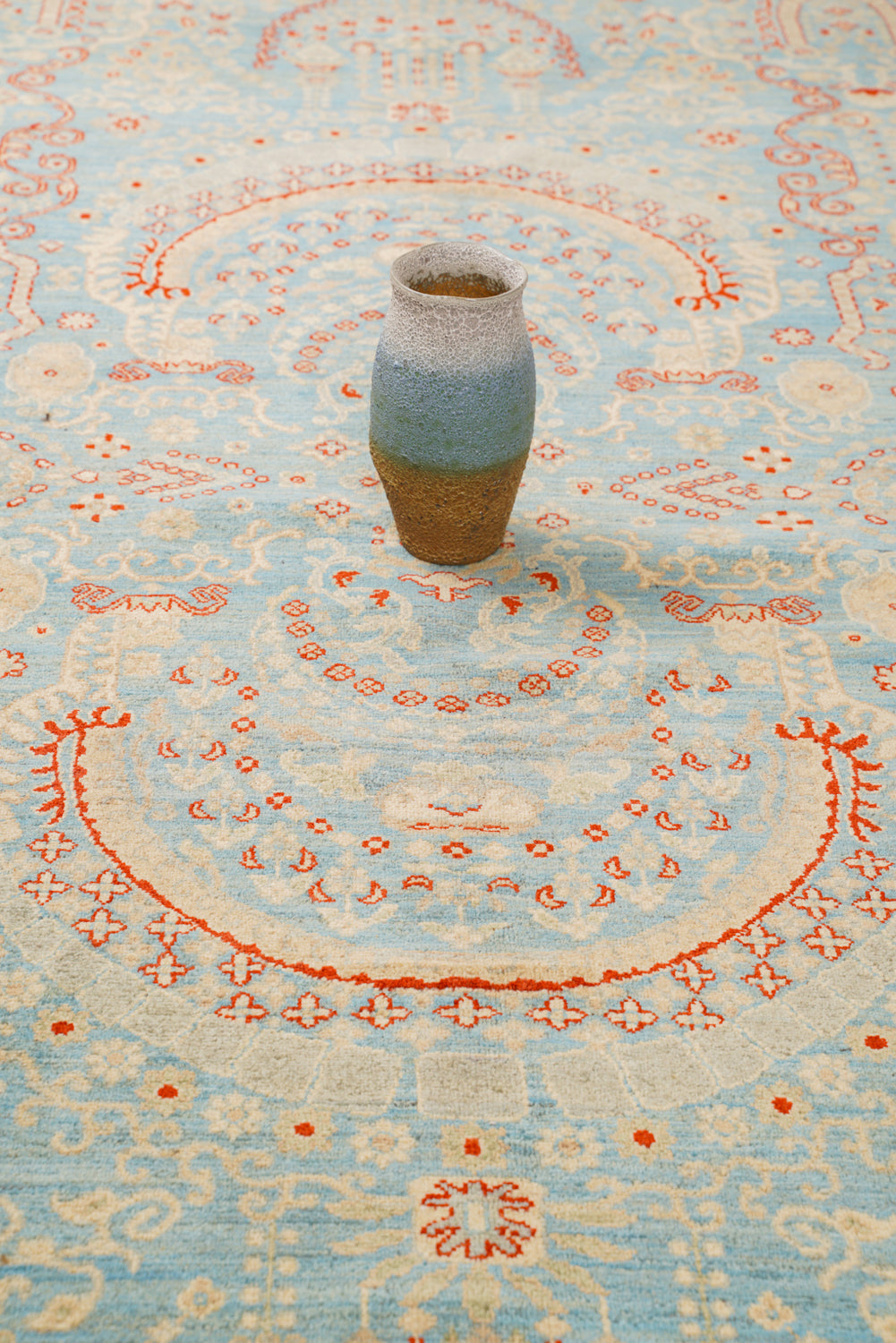 Modern Mughal design Rug 12' x 9'