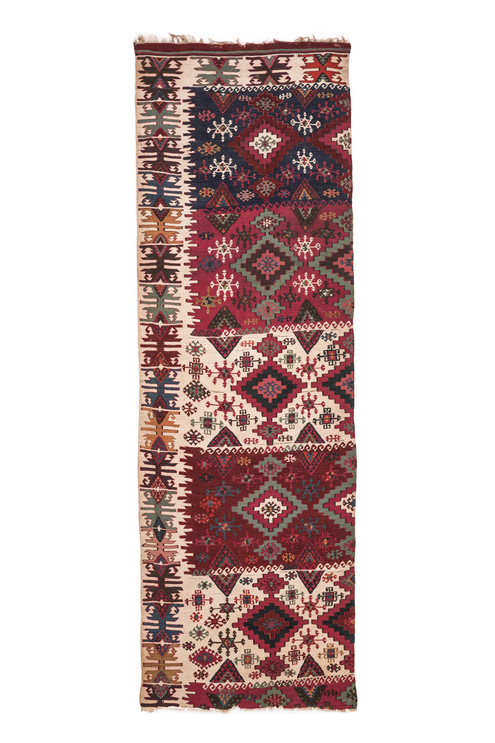 Antique Syrian Aleppo Kilim 8'1" x 2'8"