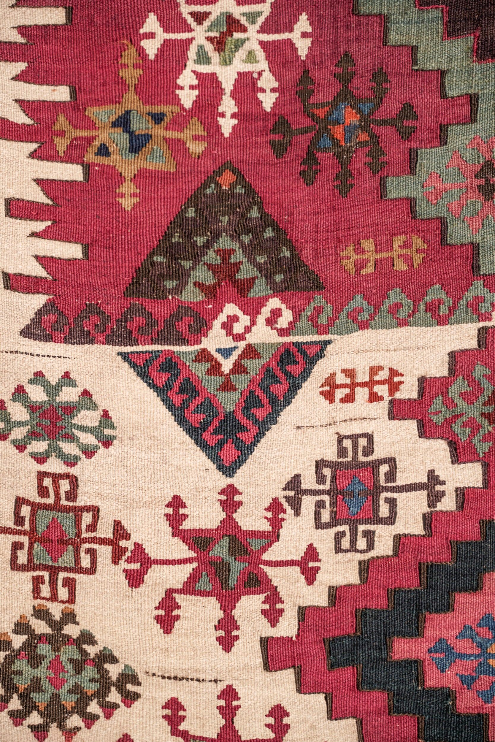 Antique Anatolian Kilim Rug (Reyhanli Aleppo) Kilim 8'1" x 2'8"