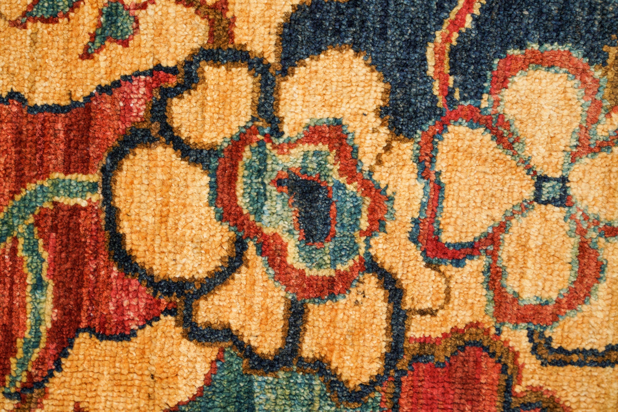 Modern Afghan Khotan Rug 11'7" x 8'