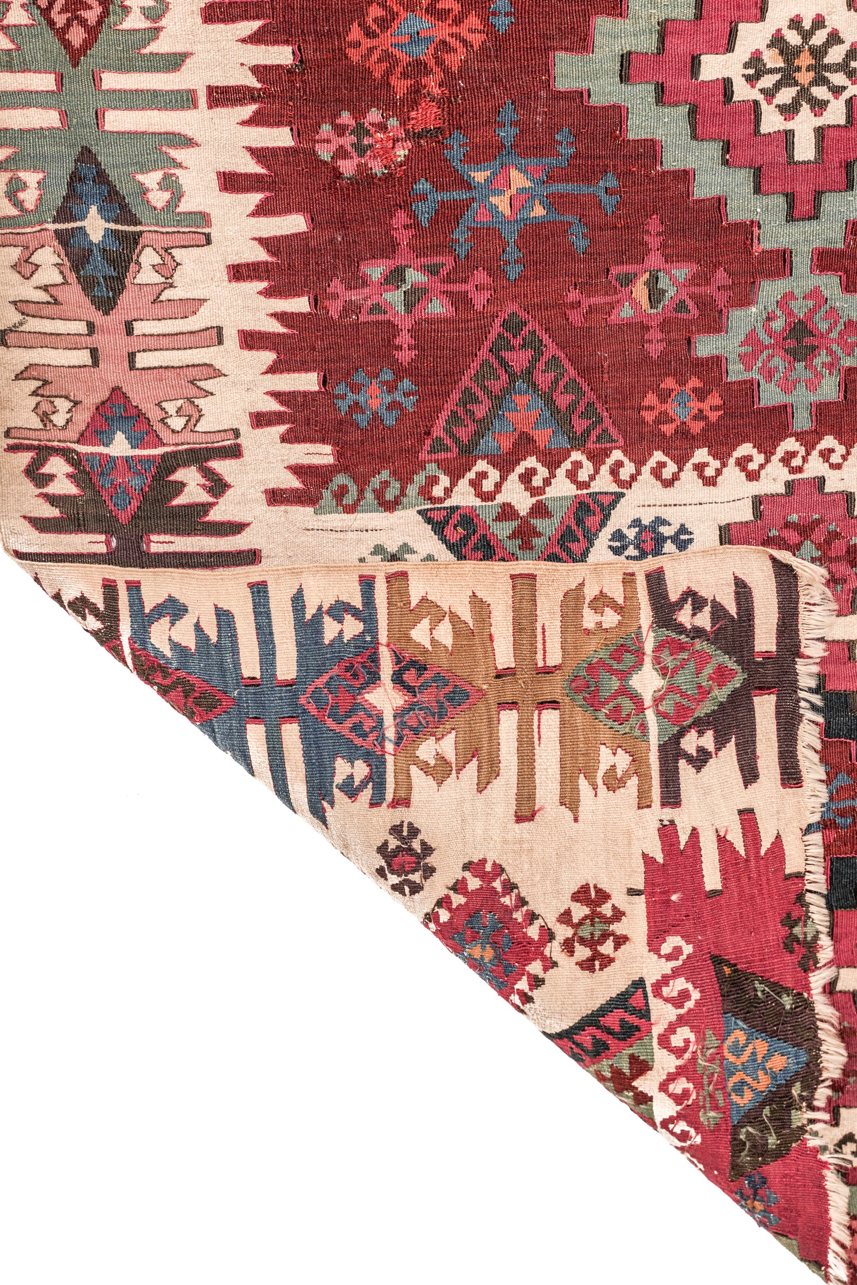 Antique Anatolian Kilim Rug (Reyhanli Aleppo) Kilim 8'1" x 2'8"