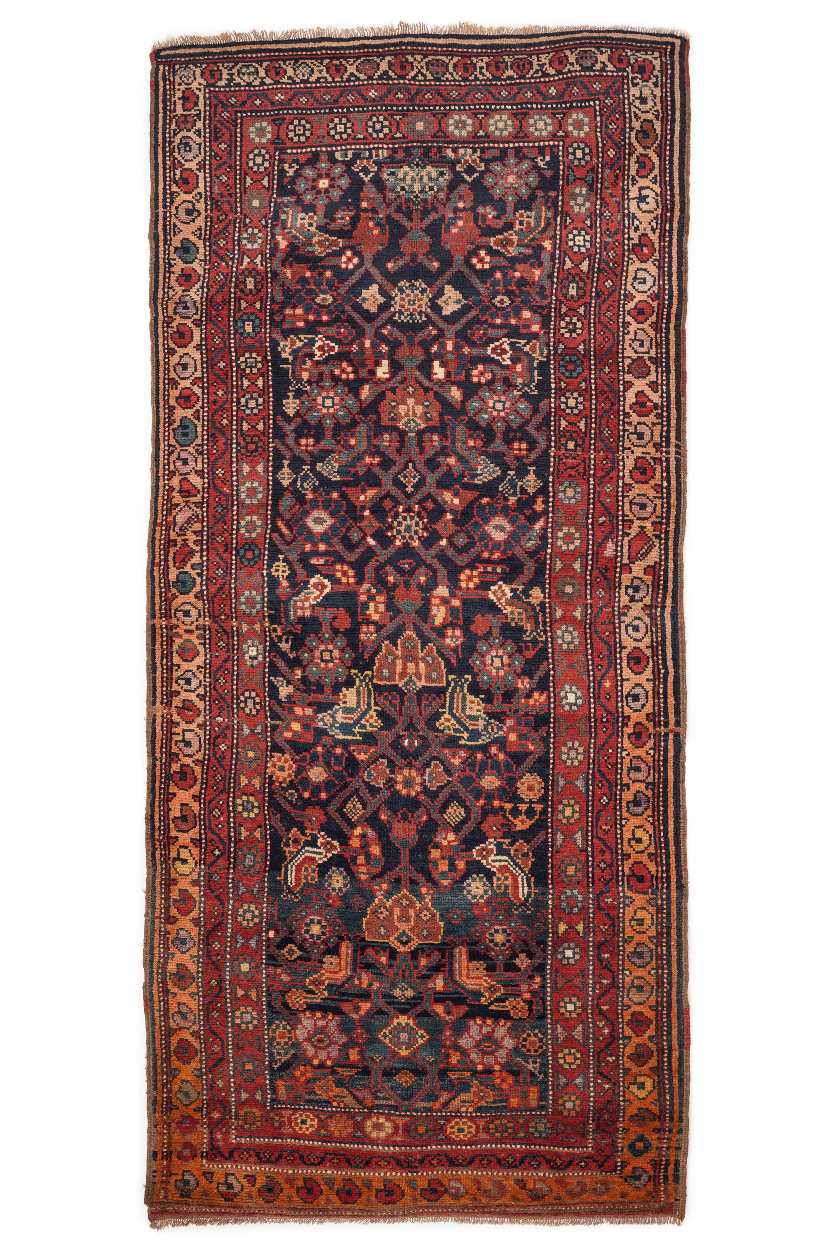 Antique Kurdish Rug 9'1" x 4'