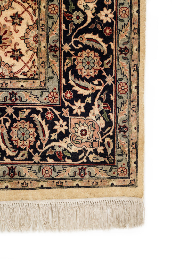 Vintage Lahore Herati Rug 6'3" x 6'