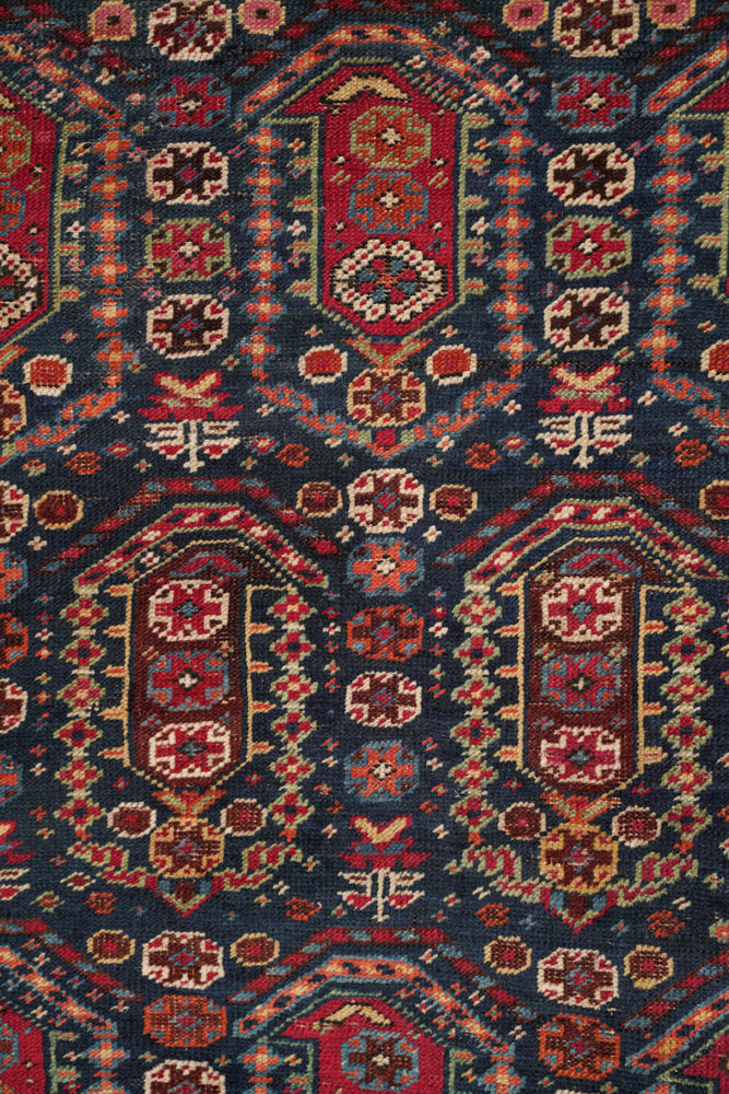 Antique Caucasian Shirvan Hallway Rug 13'6" x 3'4"