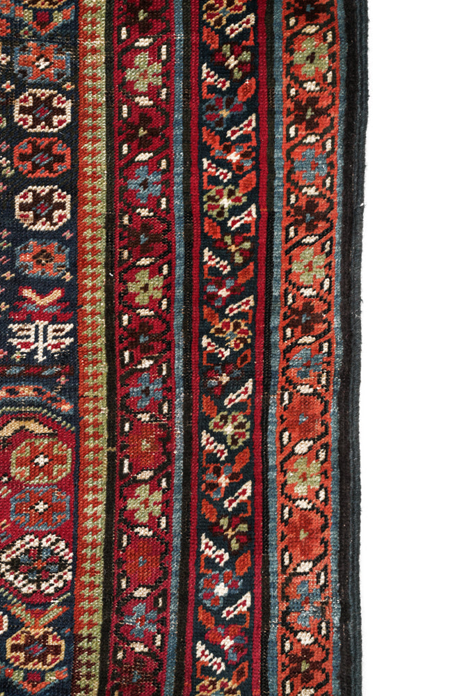 Antique Caucasian Shirvan Hallway Rug 13'6" x 3'4"