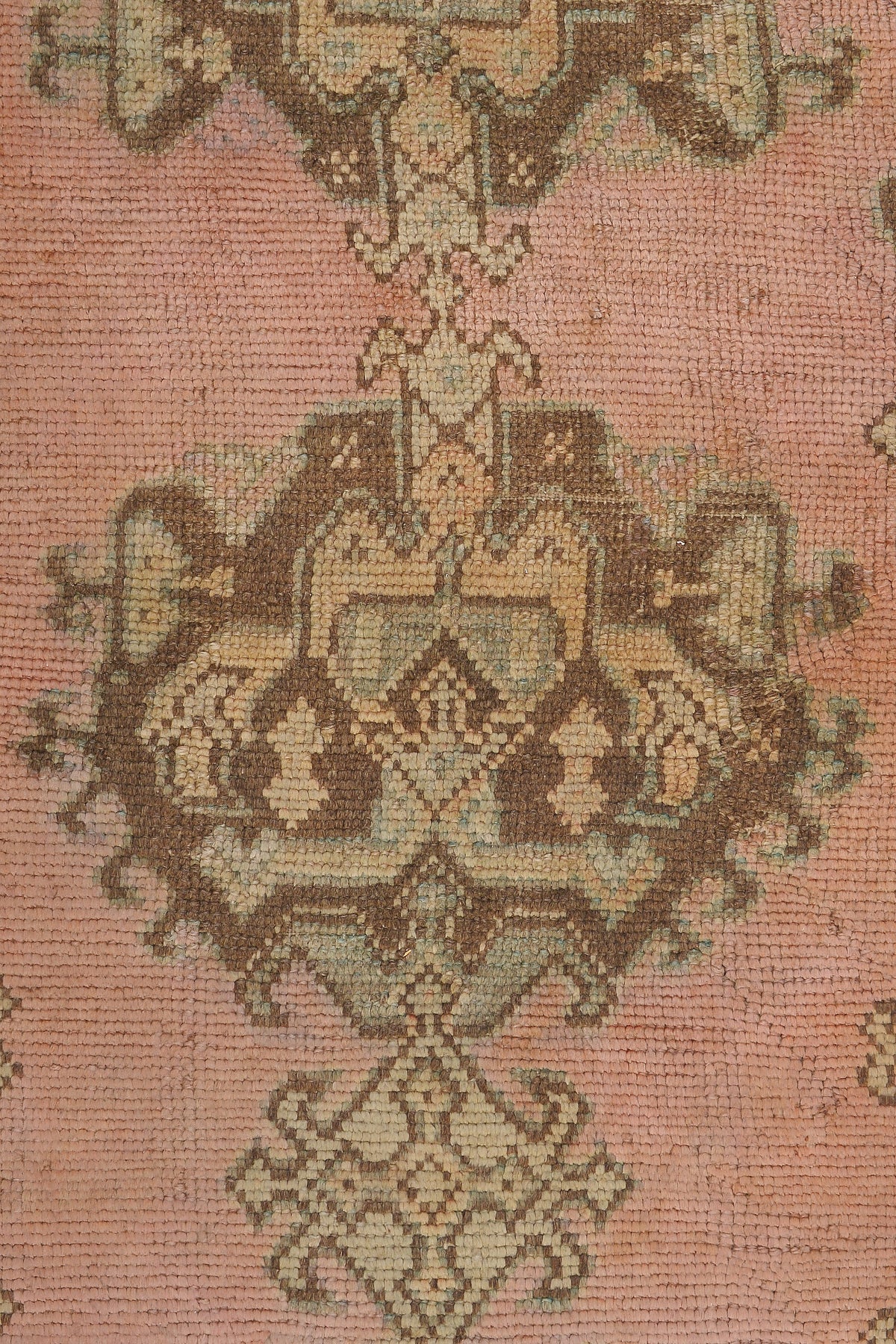 Vintage Turkish Oushak Rug 9'6" x 8'5"