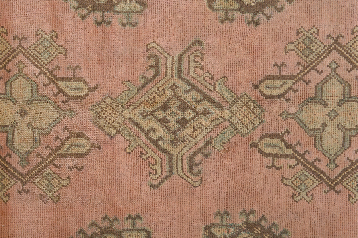 Vintage Turkish Oushak Rug 9'6" x 8'5"