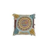 Vintage Rajasthani embroidery cushion cover 17" x 17"