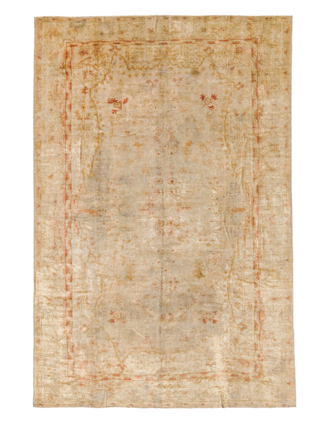 Antique Turkish Oushak Rug 15'3" x 10'2"