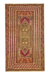 Antique Anatolian Ghiordes Rug  6'6" x 3'9"