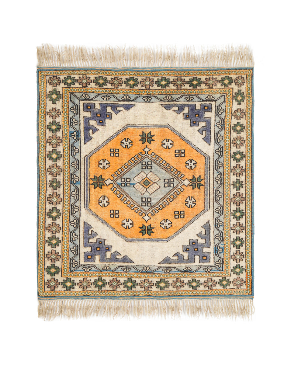 Vintage Turkish Kazak Rug 3'7" x 3'4"