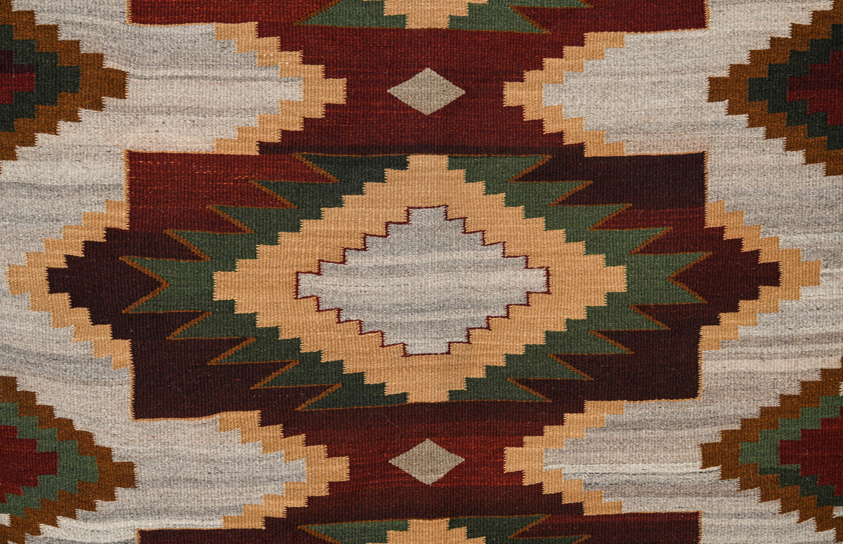 Vintage Zapotec Kilim 7'10" x 5'6"