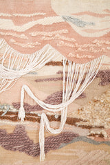 Vintage European Fiber Art Tapestry 4'10" x 3'