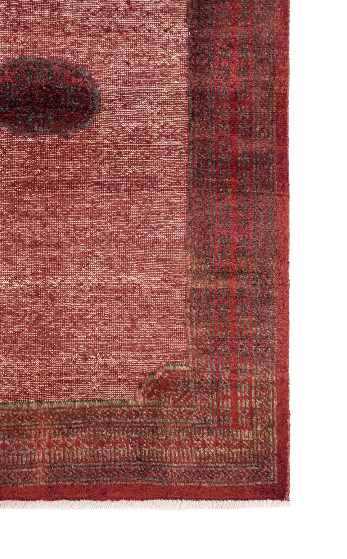 Vintage Afghan Gabbah Rug 4' x 2'6"