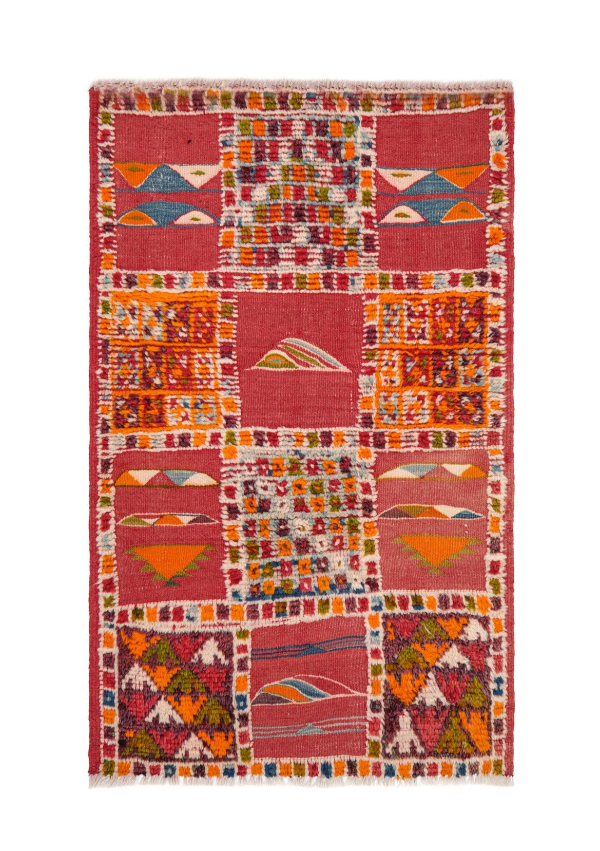 Vintage Moroccan Rug 3'7" x 2'3"