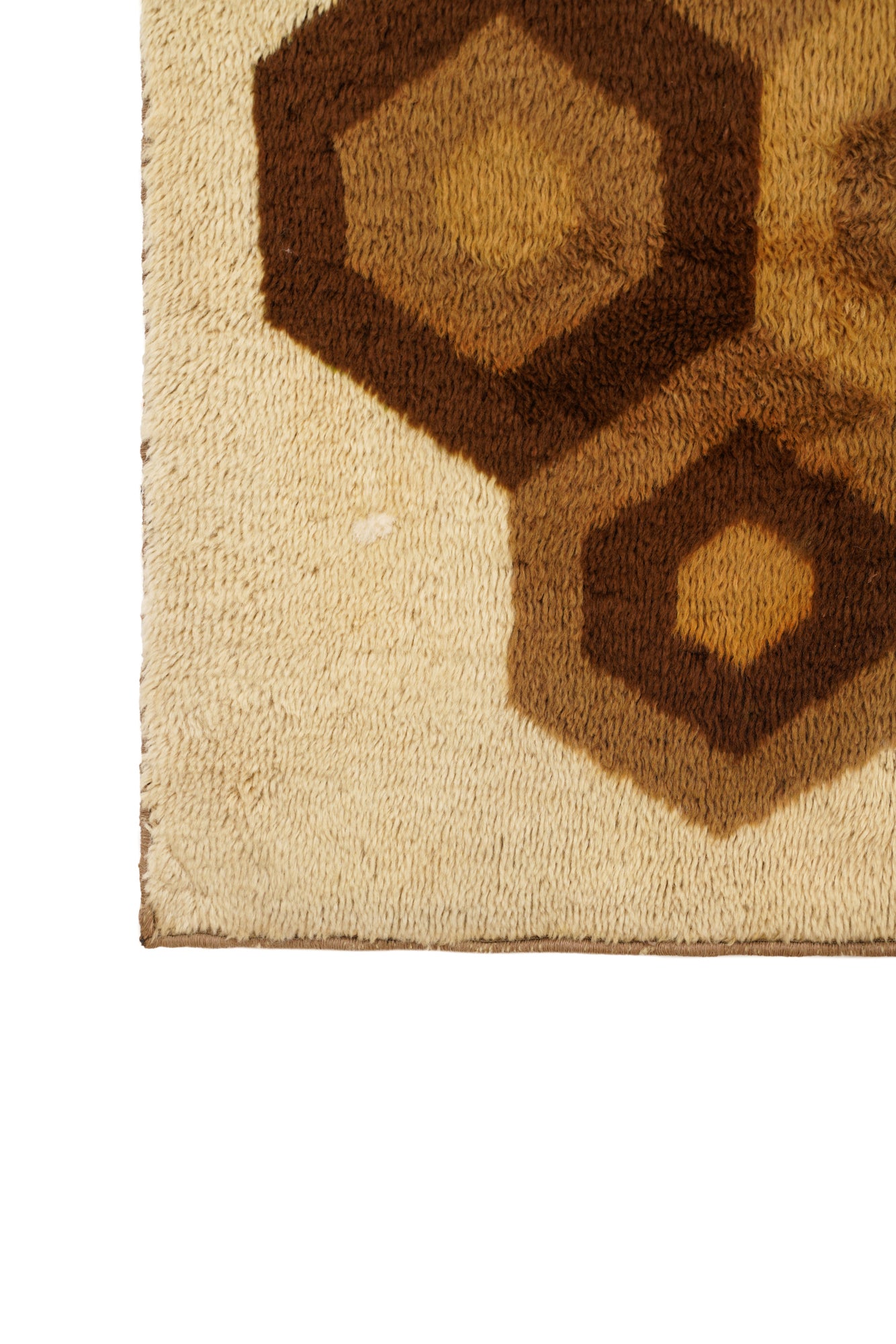 VINTAGE SCANDINAVIAN RYA RUG 6'6" x 4'10"