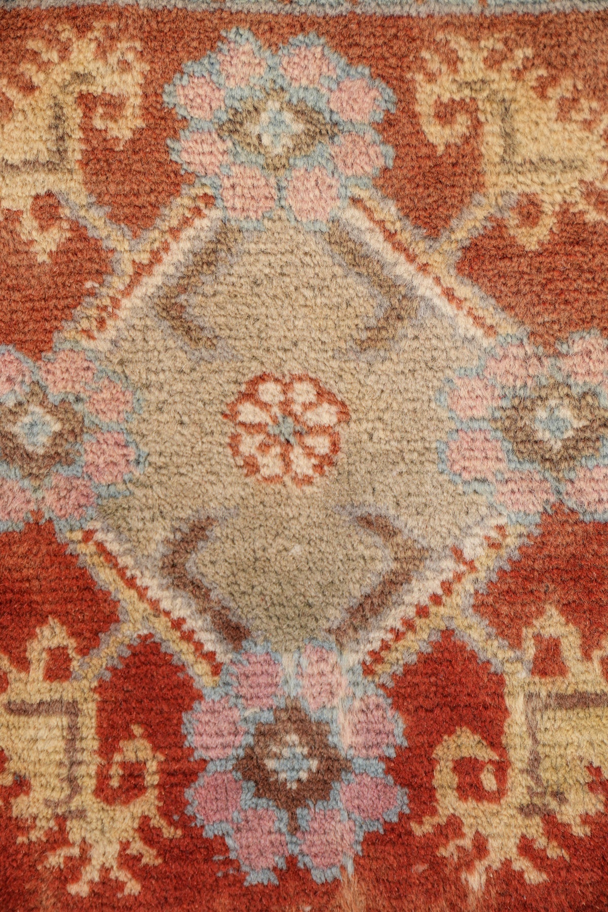 Vintage Turkish Table Rug Pair 15" x 14" & 14" x 14"