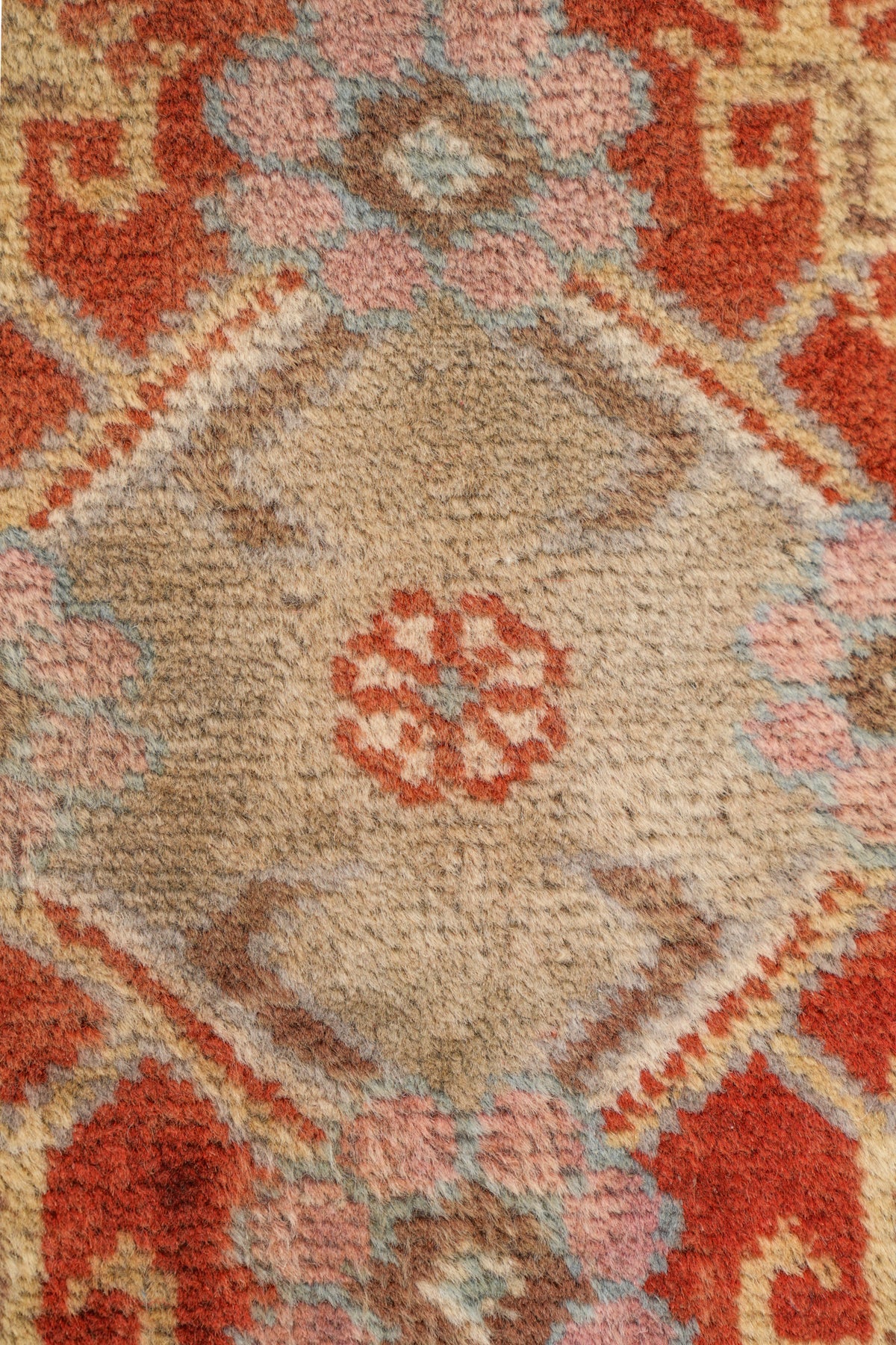 Vintage Turkish Table Rug Pair 15" x 14" & 14" x 14"