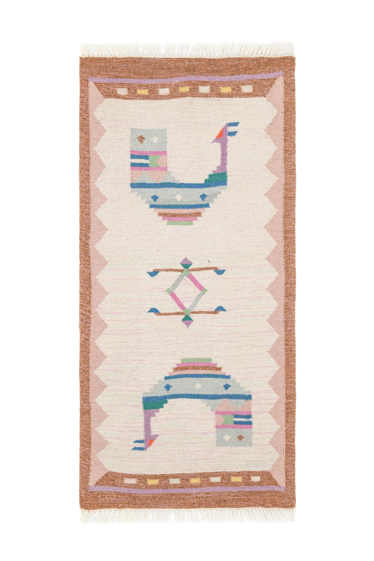 Vintage Scandinavian Kilim 4'5" x 2'2"