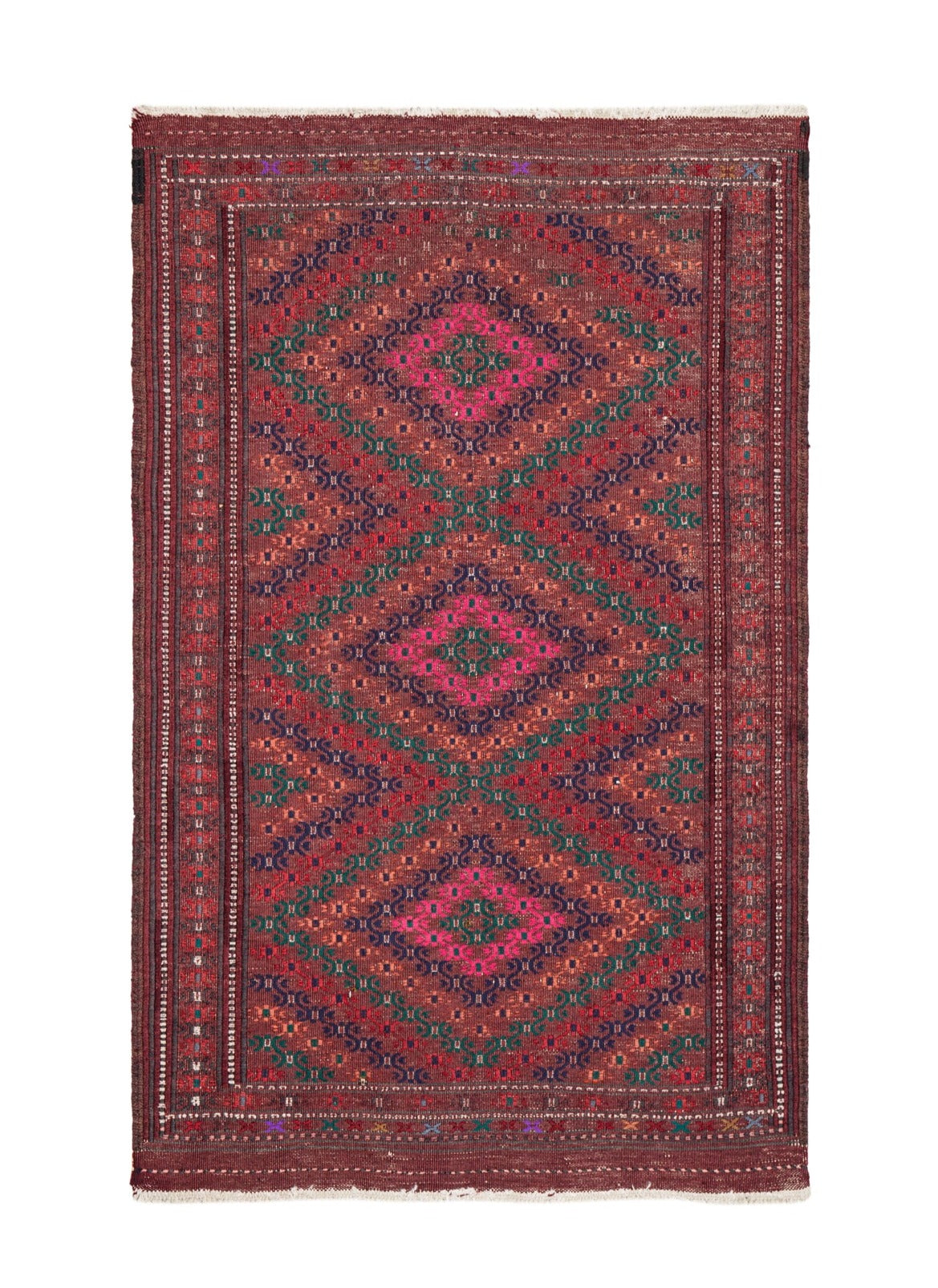 Vintage Turkmen Kilim 4' x 2'5"