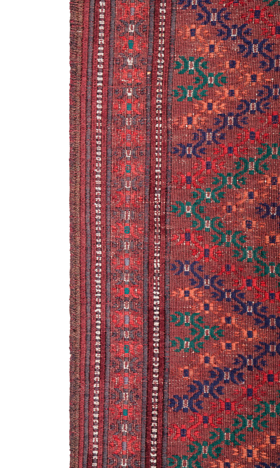Vintage Turkmen Kilim 4' x 2'5"