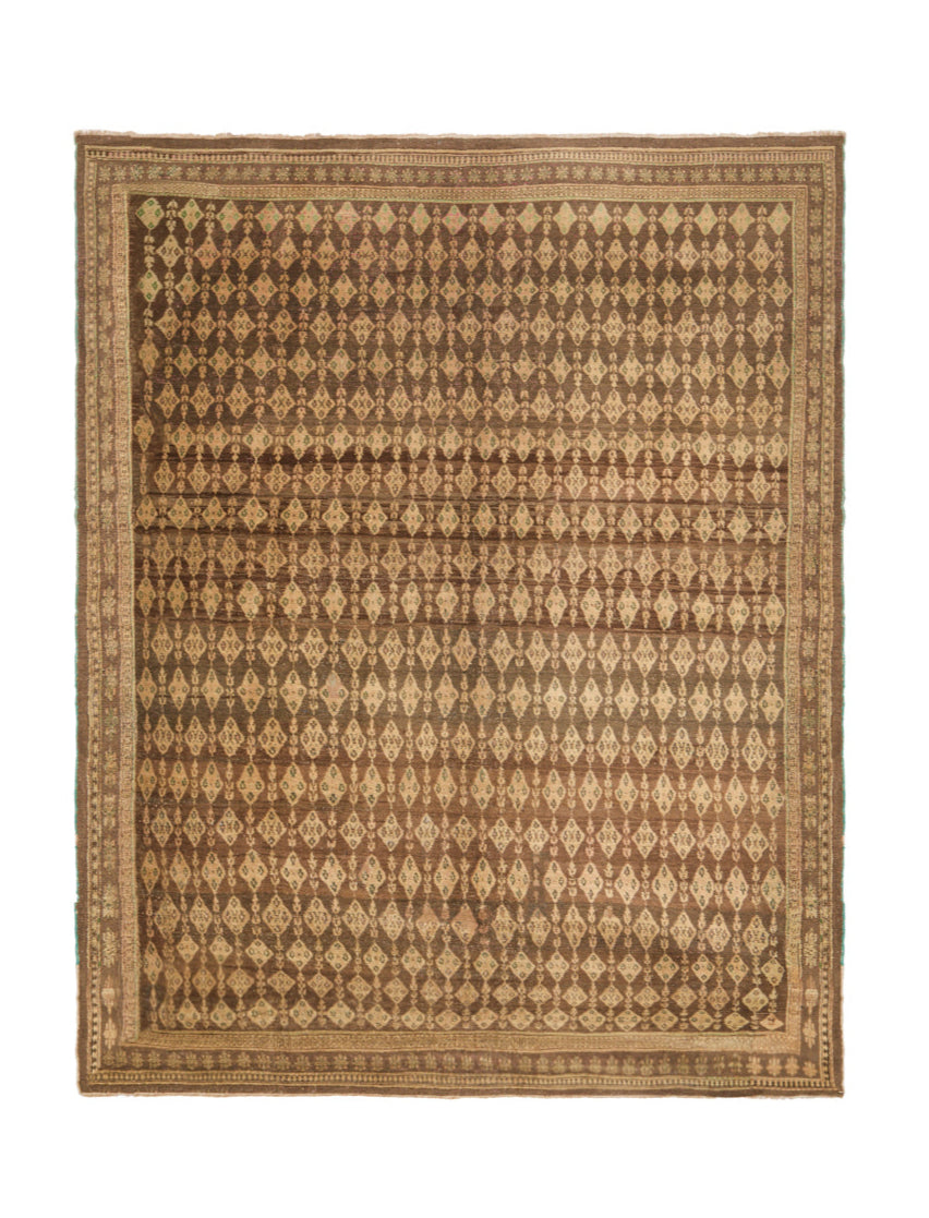 Antique Indian Agra rug 11'8"x 9'2"