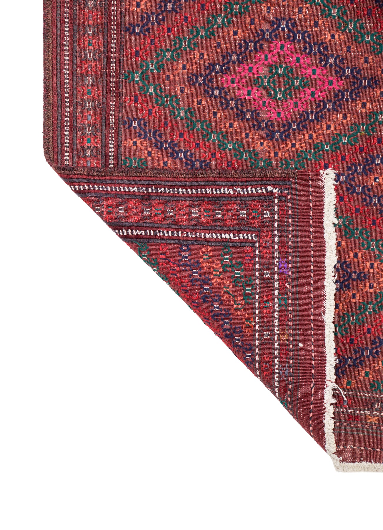 Vintage Turkmen Kilim 4' x 2'5"