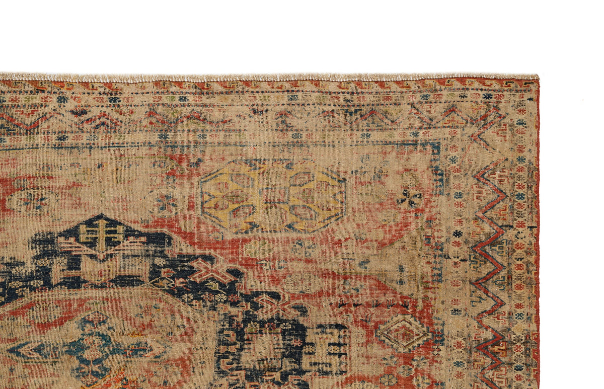 Antique East Caucasian Soumack Kilim 6'7" x 3'8"
