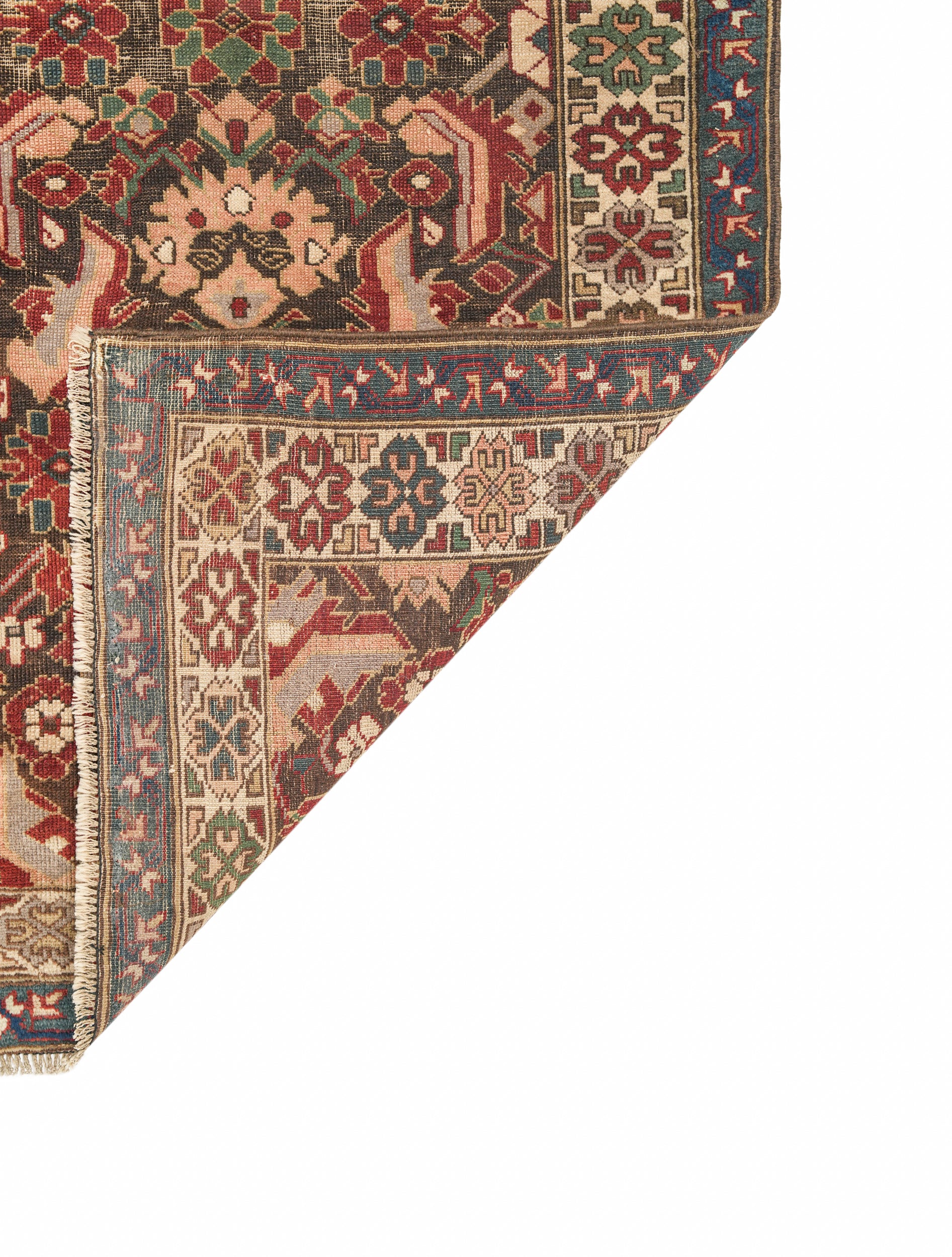 Antique Caucasian Kuba Rug 3'7" x 2'10"