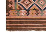 Vintage Turkmen Tribal Kilim 11' 8" x 6'8"