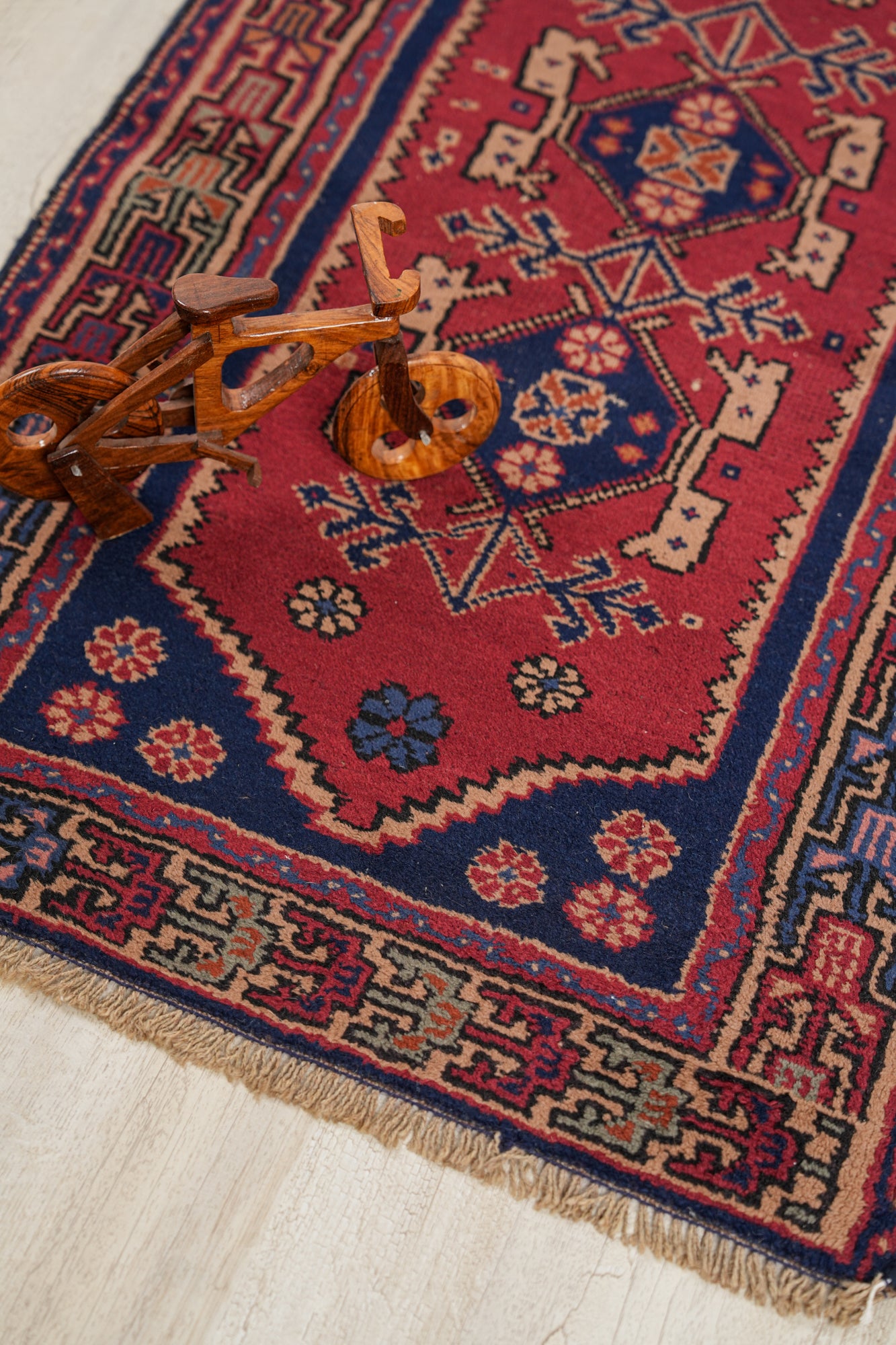 Vintage Turkish Milas Rug 3'6" x 2'1"