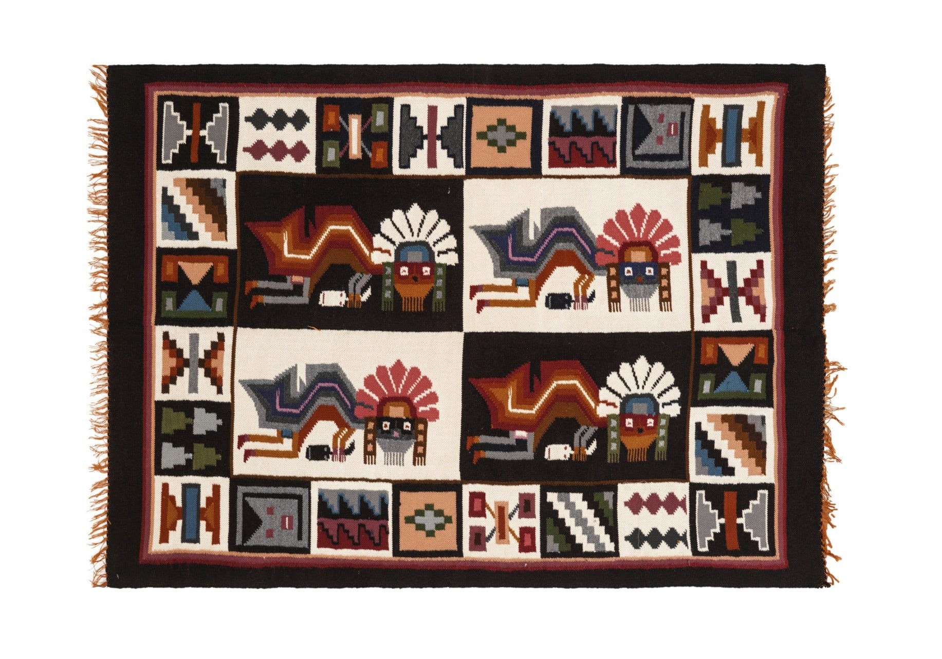 Vintage Peruvian Kilim 4'6" x 3'2"