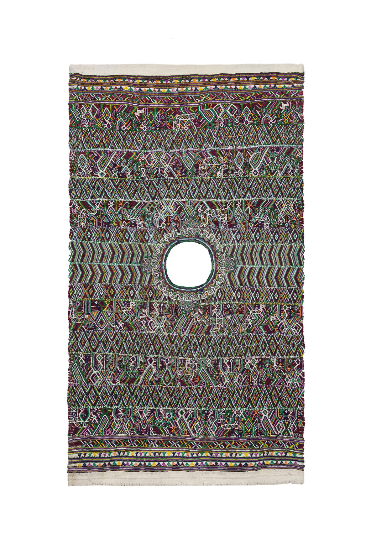 Vintage Nebaj Guatemala Huipil Textile 4'5" x 2'2"