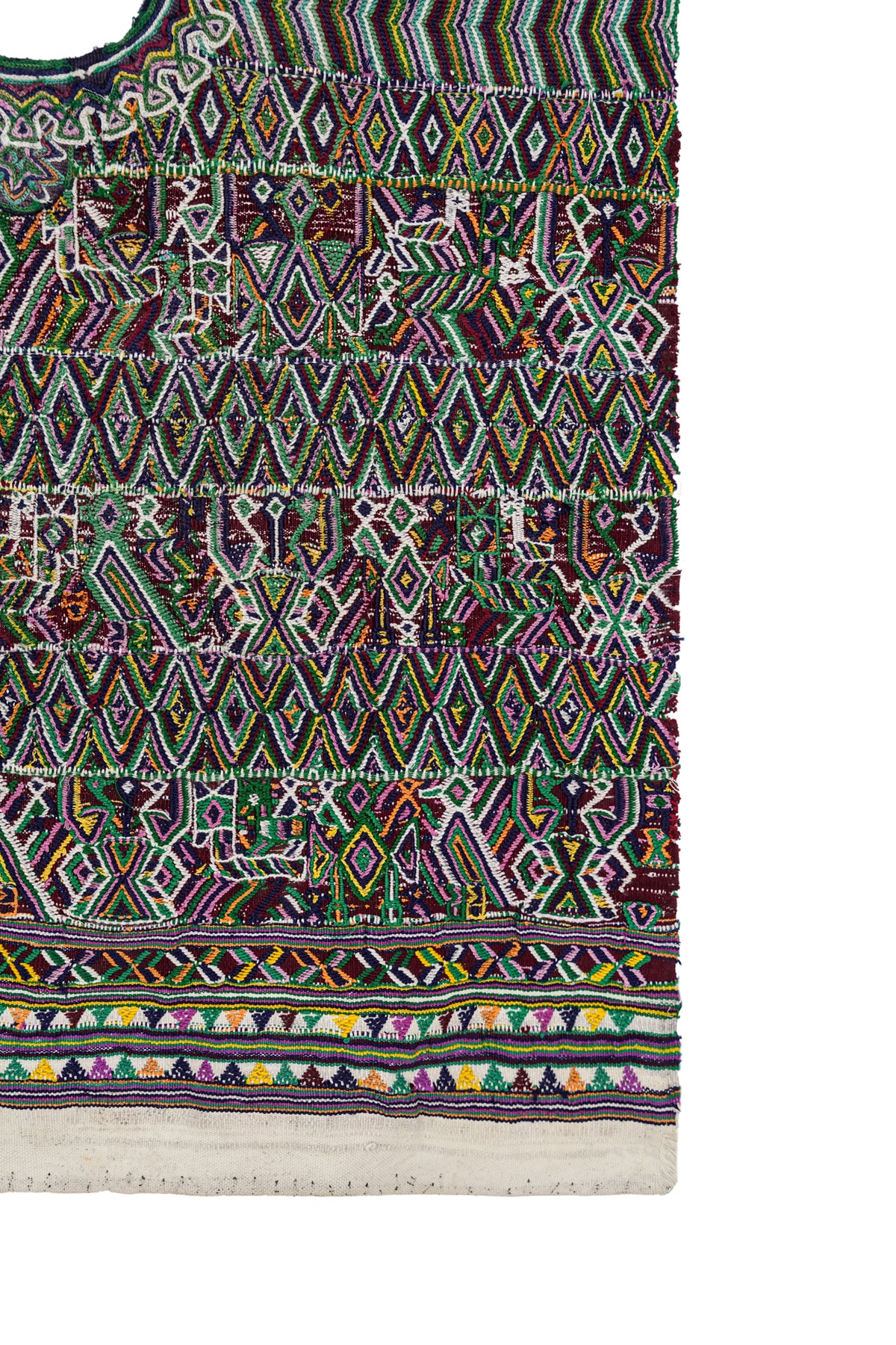 Vintage Nebaj Guatemala Huipil Textile 4'5" x 2'2"