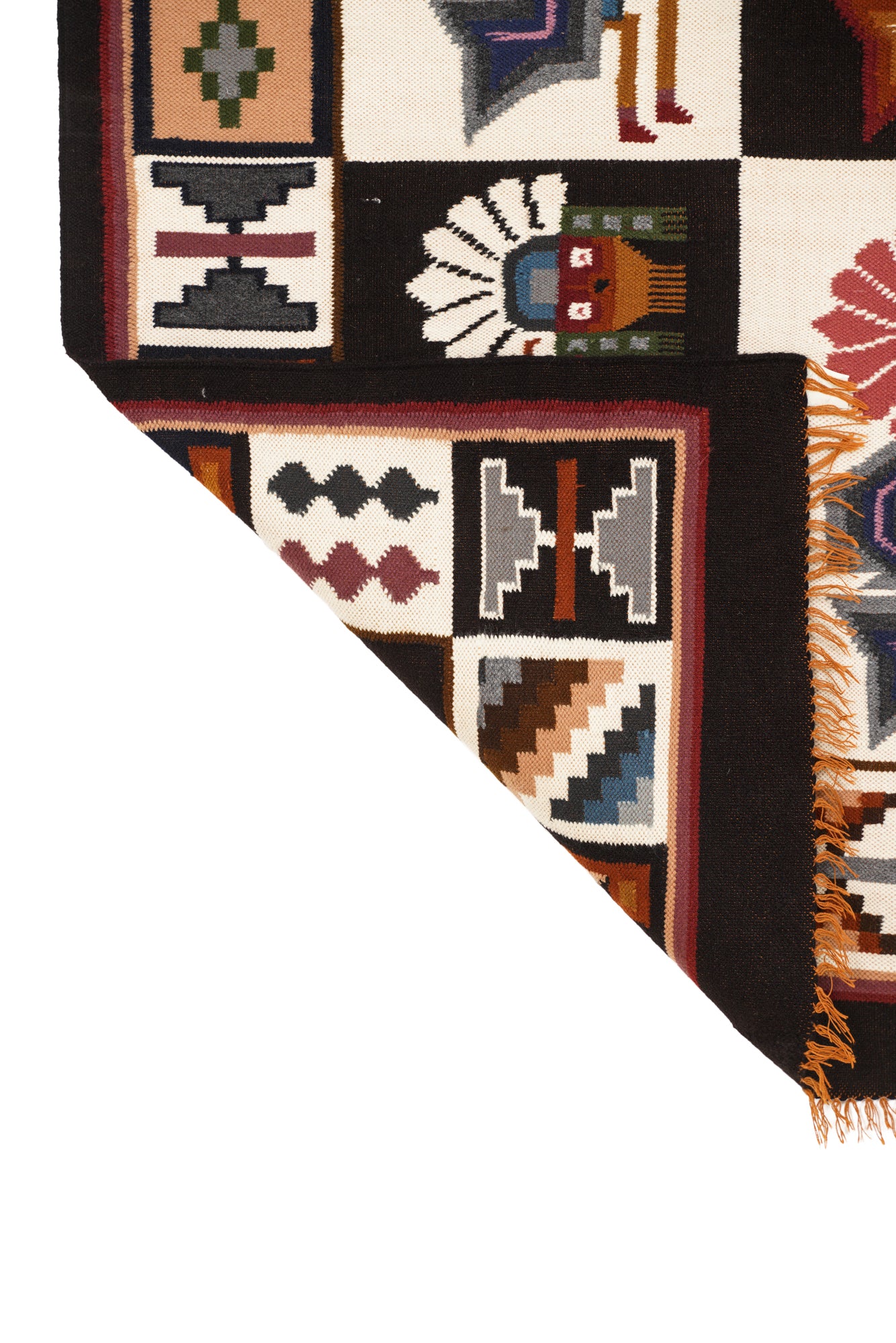 Vintage Peruvian Kilim 4'6" x 3'2"